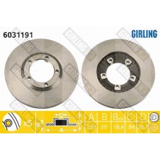 6031191 GIRLING Гальмівний диск