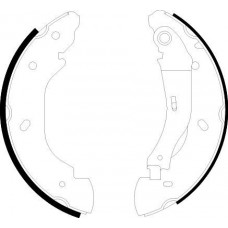 8DB 355 002-511 HELLA PAGID Комплект гальмівних колодок