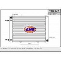 118.037 AHE Радіатор охолодження двигуна