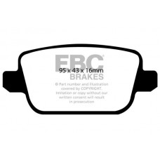 DP21933 EBC Brakes Комплект гальмівних колодок дисковий гальм