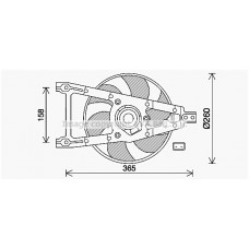 FT7612 AVA QUALITY COOLING Вентилятор охолодження двигуна