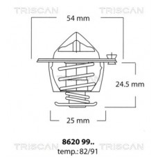 8620 9982 TRISCAN Термостат охолоджувальна рідина