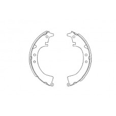 KBS-9921 KAVO PARTS Комплект гальмівних колодок