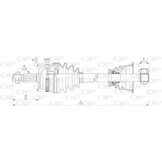 DRS6180.00 OPEN PARTS Привідний вал