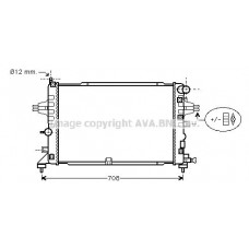 OLA2381 AVA QUALITY COOLING Радіатор охолодження двигуна