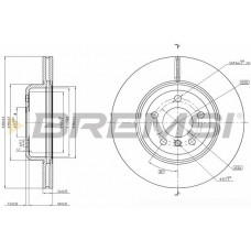 CD8039V BREMSI Гальмівний диск