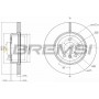 CD8039V BREMSI Гальмівний диск