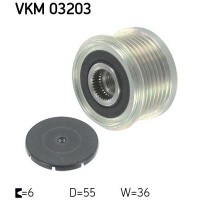 VKM 03203 SKF Механізм вільного ходу генератора