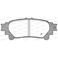 BPA1395.00 OPEN PARTS Комплект гальмівних колодок дисковий гальм