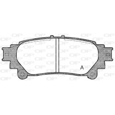 BPA1395.00 OPEN PARTS Комплект гальмівних колодок дисковий гальм