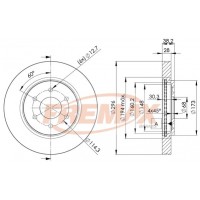 BD4200 FREMAX BRAKE DISC HIGH CARBON