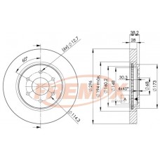 BD4200 FREMAX BRAKE DISC HIGH CARBON
