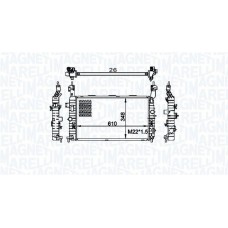 350213155800 MAGNETI MARELLI Радіатор охолодження двигуна