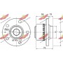 01.97873 AUTOKIT Комплект підшипника ступиці колеса