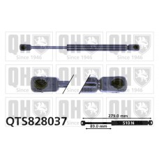 QTS828037 QUINTON HAZELL Газова пружина кришка багажника