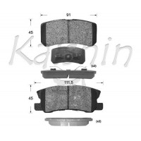 FK6106 KAISHIN Комплект гальмівних колодок дисковий гальм