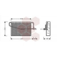 3000V329 VAN WEZEL Випарник кондиціонера