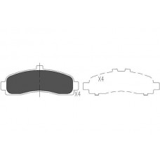 KBP-6505 KAVO PARTS КомплеК т гальмівних колодок, дискове гальмо