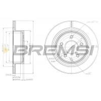 CD7579V BREMSI Гальмівний диск