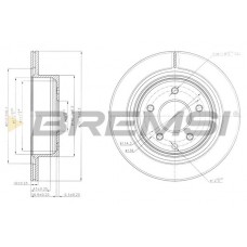 CD7579V BREMSI Гальмівний диск