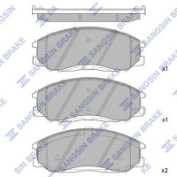 SP1115 Hi-Q Комплект гальмівних колодок дисковий гальм