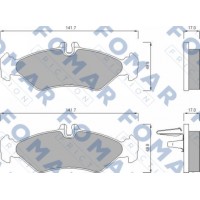 FO 627481 FOMAR Friction Комплект гальмівних колодок дисковий гальм