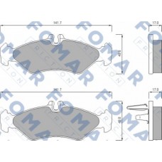 FO 627481 FOMAR Friction Комплект гальмівних колодок дисковий гальм