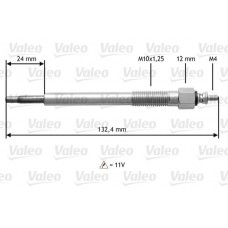 345163 VALEO Свічка розжарювання