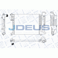 M-0070670 JDEUS Радіатор охолодження двигуна