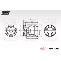 72932003 MAXTECH Поршень корпус скоби гальма