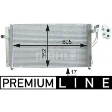 AC 438 000P MAHLE Конденсатор кондиціонера