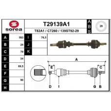 T29139A1 EAI Привідний вал