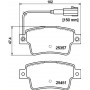 8DB 355 019-801 HELLA Комплект гальмівних колодок, дискове гальмо