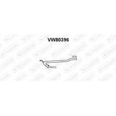 VW80396 VENEPORTE Ремонтна трубка каталізатор