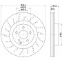 MDC2251 MINTEX Гальмівний диск