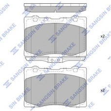 SP4175 Hi-Q КомплеК т гальмівних колодок, дискове гальмо
