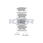 181957-203 ICER Комплект гальмівних колодок дисковий гальм