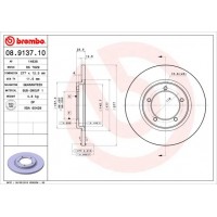08.9137.10 BREMBO Гальмівний диск