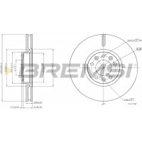 CD8156V BREMSI Гальмівний диск