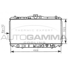 100434 AUTOGAMMA Радіатор охолодження двигуна