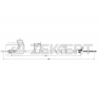 BZ-1320 ZEKKERT Тросик, cтояночный тормоз