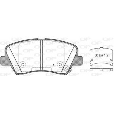 BPA1412.32 OPEN PARTS Комплект гальмівних колодок дисковий гальм