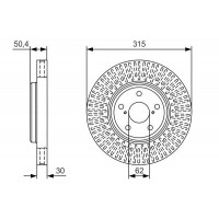 0 986 479 T40 BOSCH Гальмівний диск