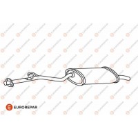 E12823H EUROREPAR Глушник вихлопних газів кінцевий