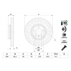 0 986 479 E18 BOSCH Гальмівний диск