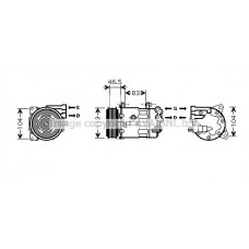 PEK326 AVA QUALITY COOLING Компресор кондиціонера