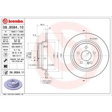 08.9584.11 BREMBO Гальмівний диск