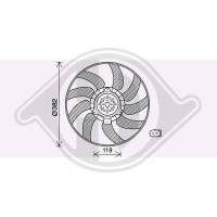 DCL1039 DIEDERICHS Вентилятор охолодження двигуна