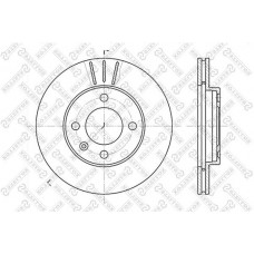6020-4724V-SX STELLOX Гальмівний диск