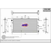 110.148 AHE Радіатор охолодження двигуна